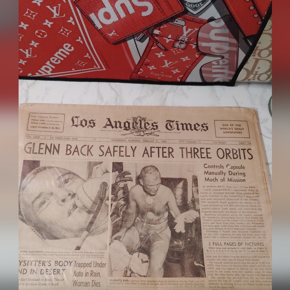 Vintage Newspaper Los Angeles Times